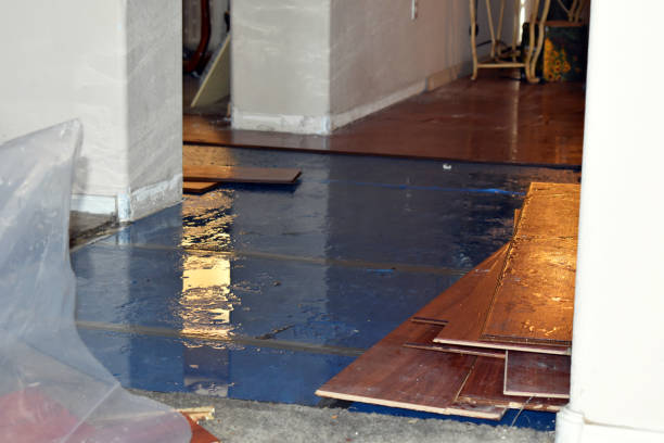Professional Flood Damage Restoration technician working in Colts Neck, NJ